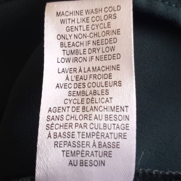 DR2 GREEN PLEATED BLOUSE SZ.L EUC - Picture 8 of 8